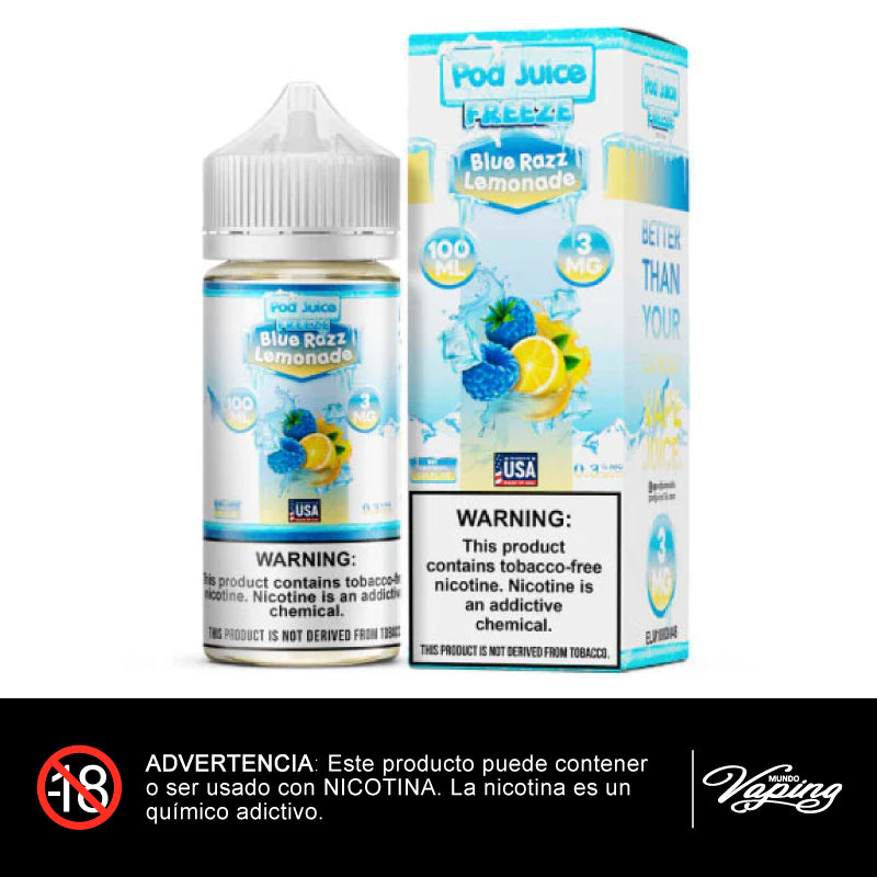 Pod Juice - Blue Razz Lemonade Freeze TFN 100ml