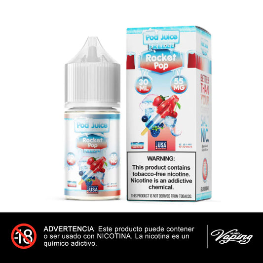 Pod Juice Salt - Rocket Pop Freeze 30ml